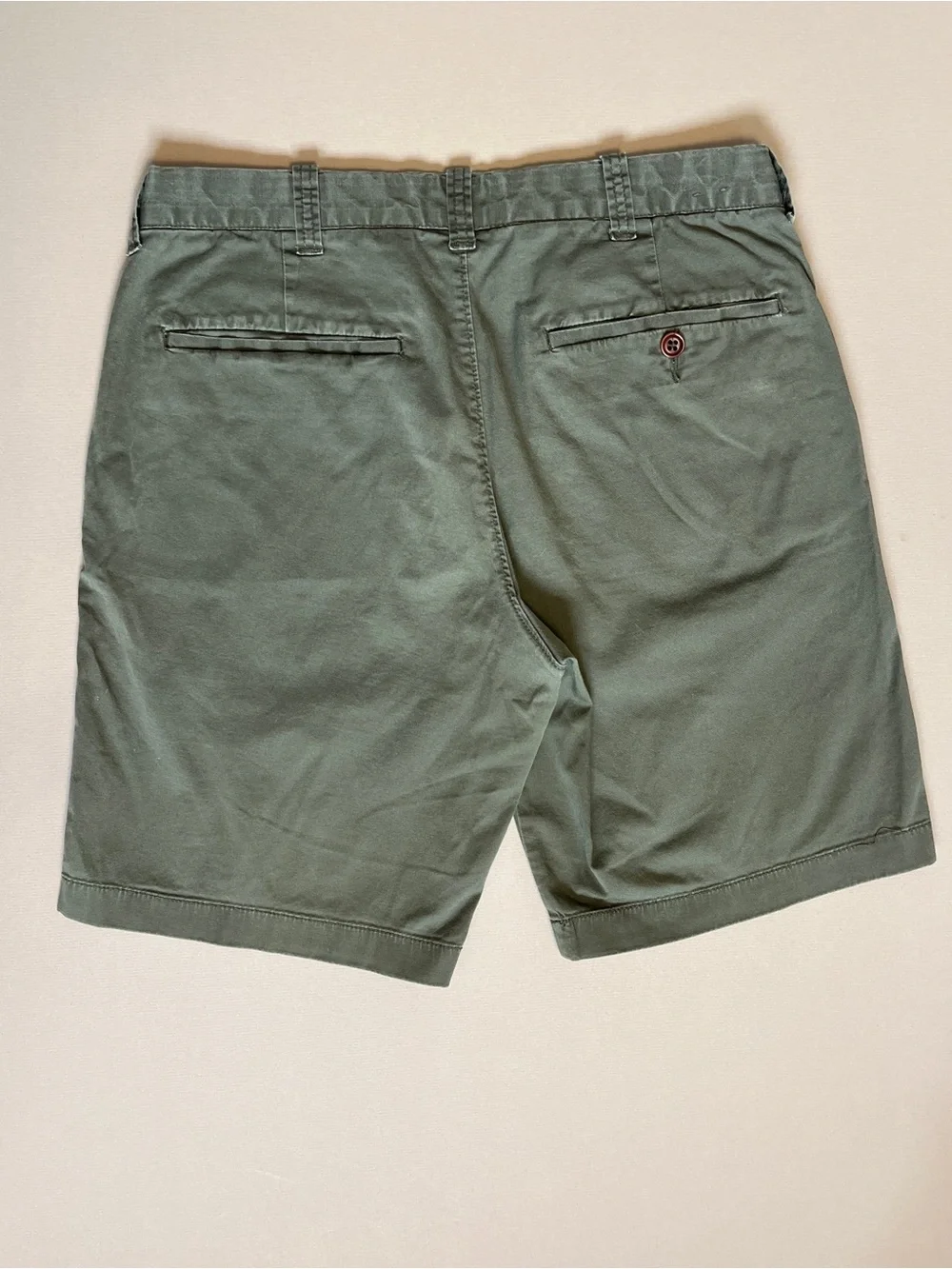 J. Crew Olive Green Stretch Chino Shorts Men's 30